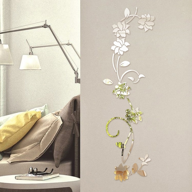 Home Decor Y2K - 3D Diy 꽃 모양의 아크릴 벽