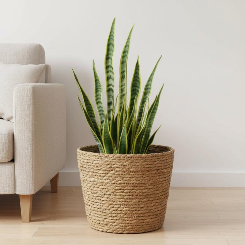 라탄 바구니 화분, 정원 테라스용 짚 화분, 발코니와  - Rattan Plant Basket 리뷰 및 가격
