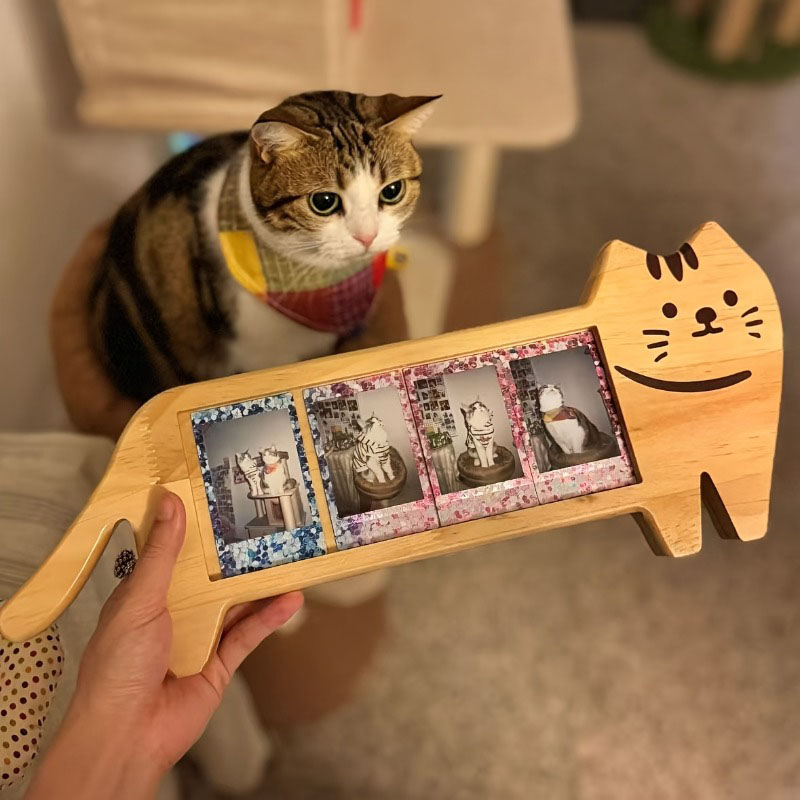 나무 소재의 동물 모양 사진 액자, 여러 장의 사진을  - Bamboo Photo Frame 리뷰 및 가격
