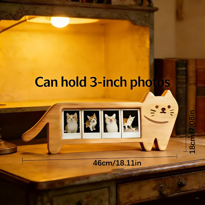 나무 소재의 동물 모양 사진 액자, 여러 장의 사진을  - Bamboo Photo Frame 리뷰 및 가격