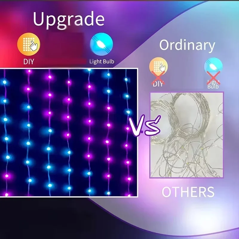 스마트 LED 커튼 조명, RGB 앱 제어, 음악 싱크 - Home Decor Free App 리뷰 및 가격