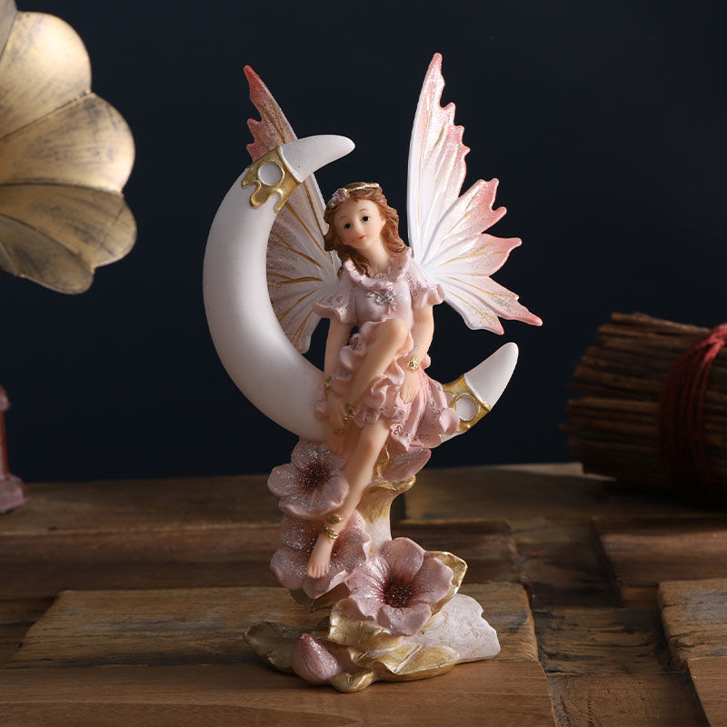 북유럽 천사 요정 정원 조각상, 현대 미술 동상, 책상 - Home Decor Za 리뷰 및 가격
