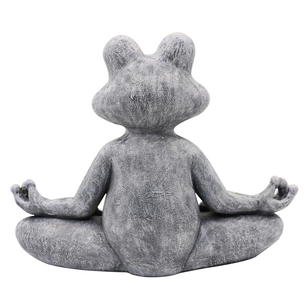 송진 젠 요가 개구리 자딘 조각상 정원 장식, 2023 - Home Decor Za 리뷰 및 가격