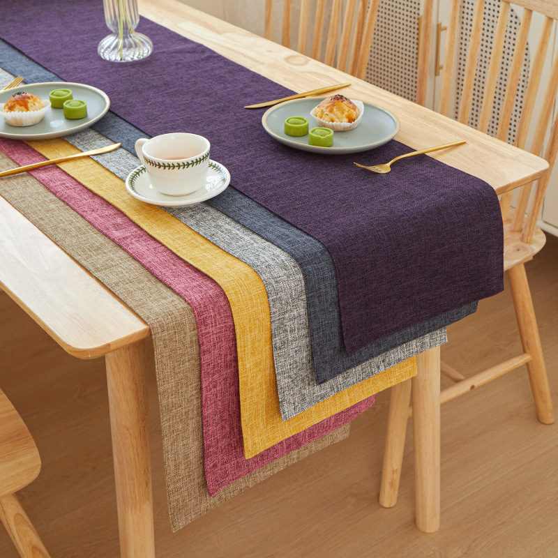 새로운 두꺼운 리넨 솔리드 컬러 라이트 럭셔리 복서 테 - Linen Table Runner 리뷰 및 가격