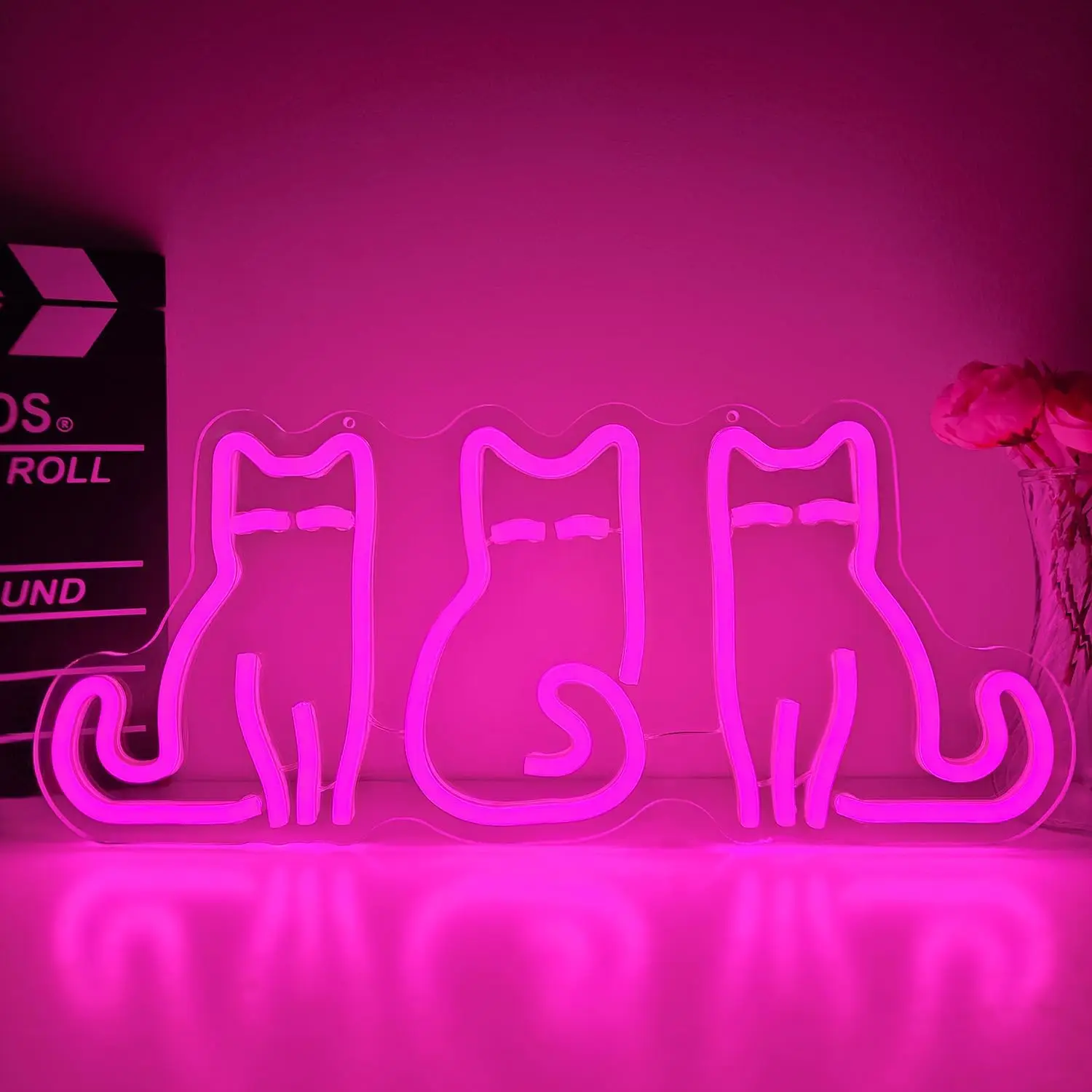 고양이 모양의 네온사인, USB LED 네온 조명, 침 - Home Decor Theme 리뷰 및 가격