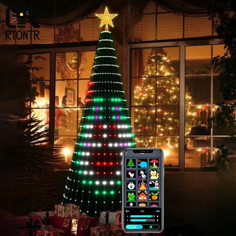 크리스마스 스타 트리 조명 RGB LED, 블루투스 앱 - Home Decor Free App 리뷰 및 가격