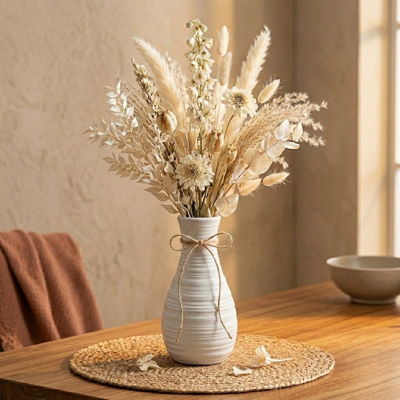 1개입, 보헤미안 스타일의 가로형, 주름 장식 허리 부 - Pampas Grass Decor 리뷰 및 가격