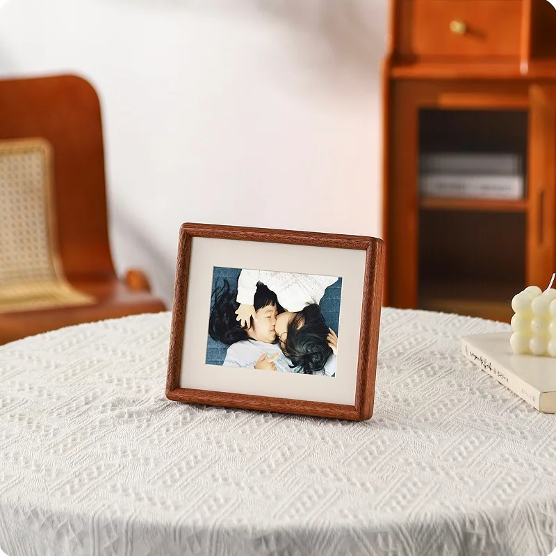 세련된 검은색 샌달우드 소재의 견고한 나무 액자, 고급 - Bamboo Photo Frame 리뷰 및 가격