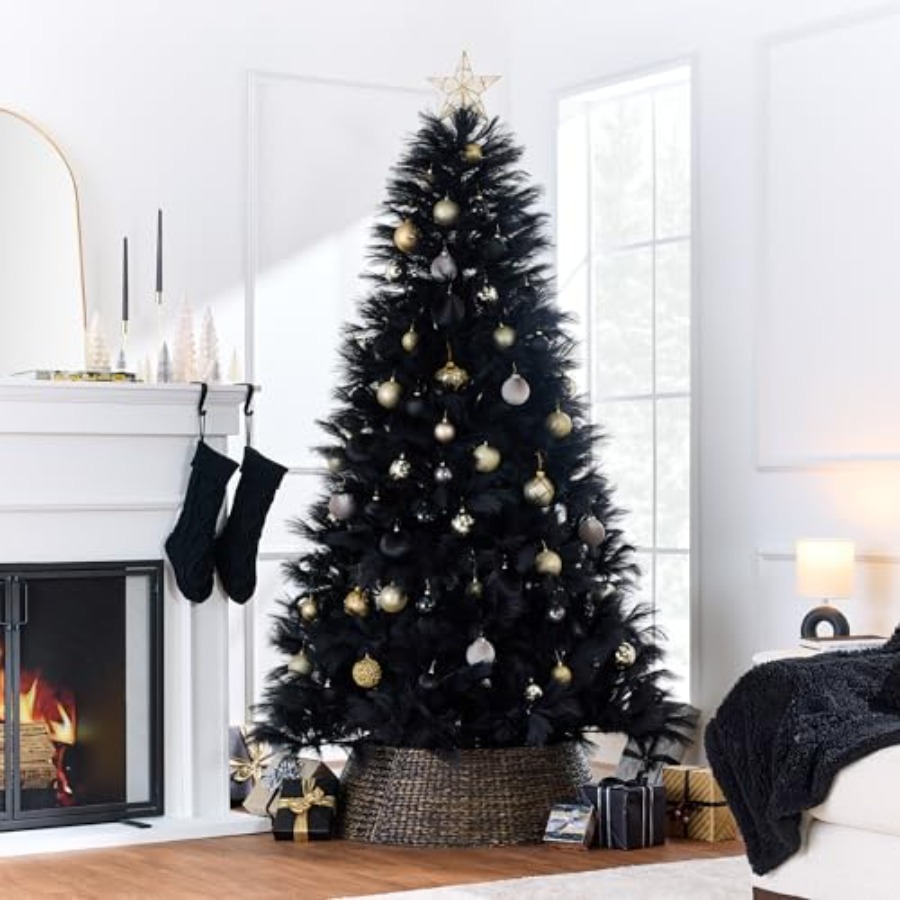크리스마스 트리 장식: 인조 블랙 팜파스 그래스, 6피 - Pampas Grass Decor 리뷰 및 가격