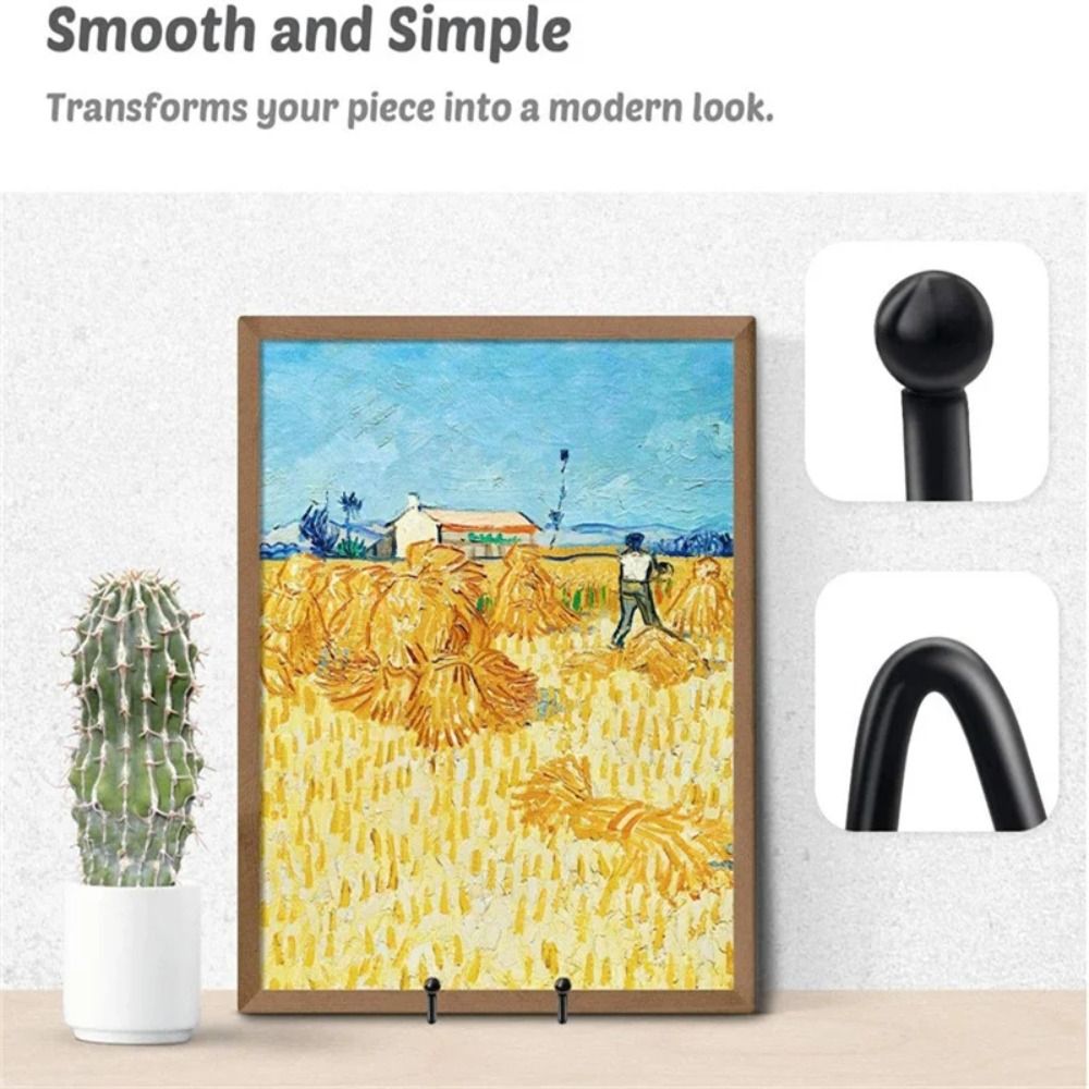 내구성이 뛰어난 3/4/6인치 프레임 홀더 금속 블랙  - Home Decor Magazine 리뷰 및 가격