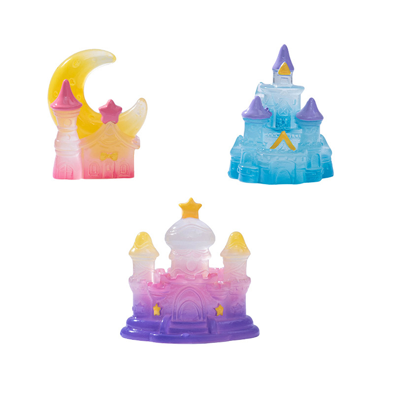 1Pcs 빛나는 미니 성 마이크로 조경 장식 야외 빛나 - Home Decor Za 리뷰 및 가격