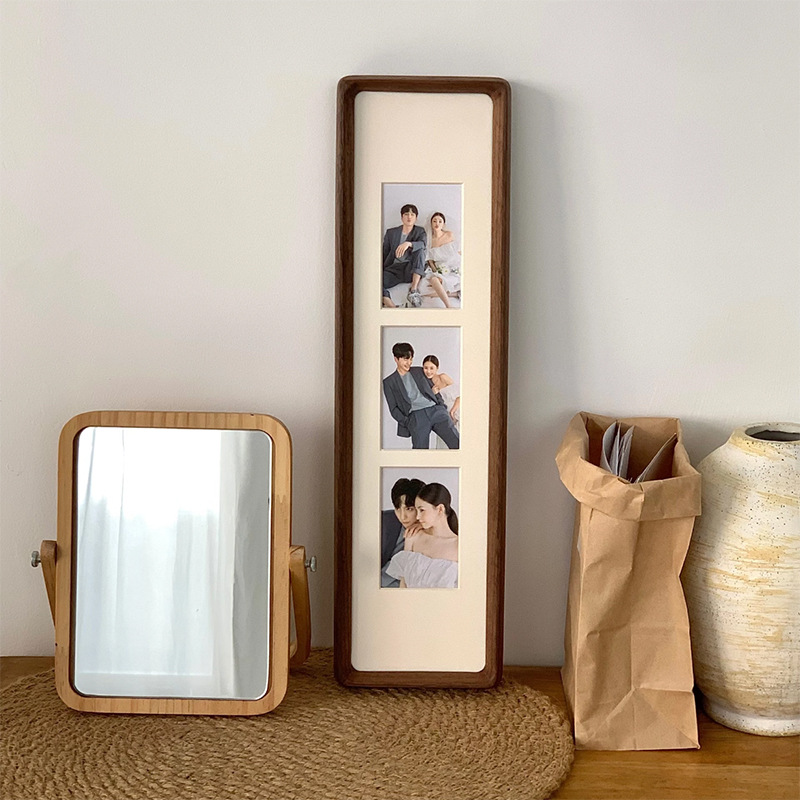 튼튼한 원목 소재의 긴 형태 사진 액자, 창의적인 디자 - Bamboo Photo Frame 리뷰 및 가격