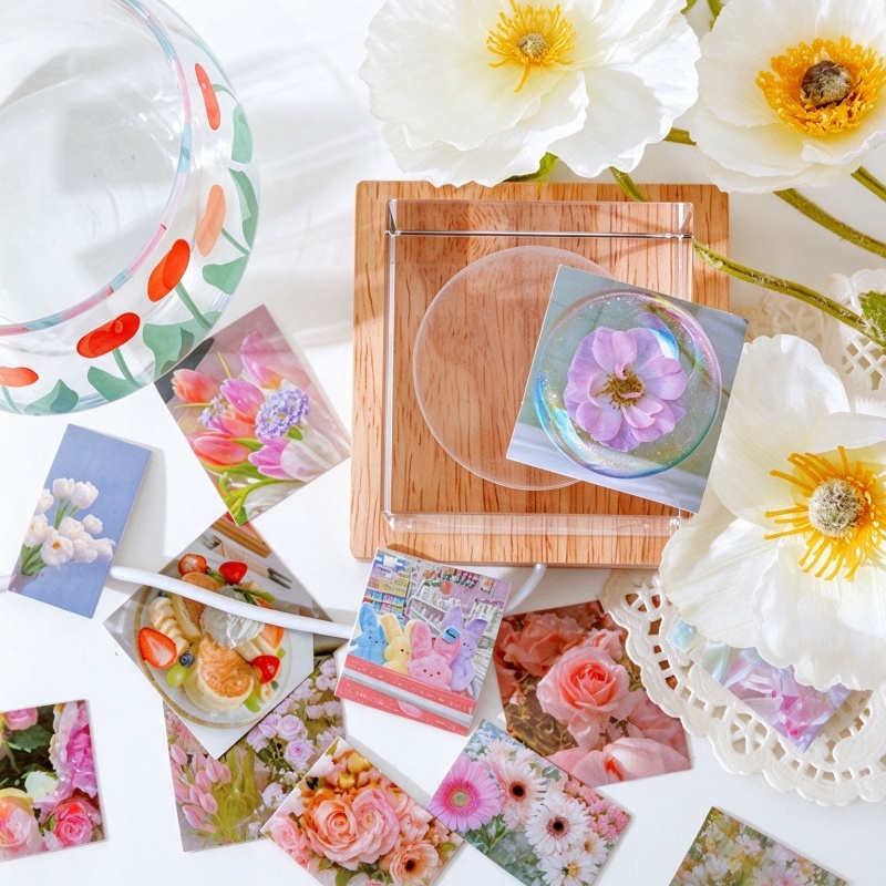 45개입 봄꽃 스티커, DIY 매거진 콜라주, 카드,  - Home Decor Magazine 리뷰 및 가격