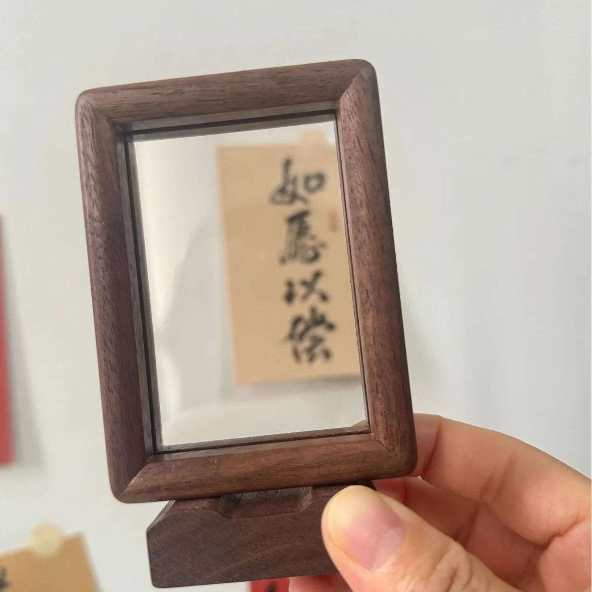 고급스러운 검은색 호두나무 소재의 양면 자석식 6인치/ - Bamboo Photo Frame 리뷰 및 가격